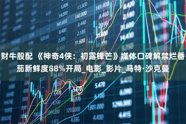 财牛股配 《神奇4侠：初露锋芒》媒体口碑解禁烂番茄新鲜度88%开局_电影_影片_马特·沙克曼